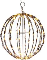 🏮 enhance your outdoor décor with elf logic - 16" led hanging light ball w/ timer логотип