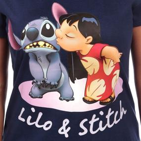 img 2 attached to Disney Womens Stitch Pajamas Purple