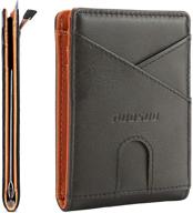 puosuo premium leather minimalist wallets for men - sleek & secure accessories logo