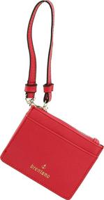 img 2 attached to BRENTANO Saffiano Leather Credit Wristlet Women's Handbags & Wallets in Wristlets