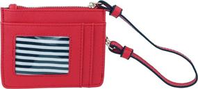 img 1 attached to BRENTANO Saffiano Leather Credit Wristlet Women's Handbags & Wallets in Wristlets