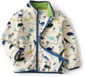 img 4 attached to 🧥 Stay Warm in Style with LeeXiang Toddler Boys' Full Zipper Fleece Printed Jacket