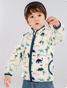 img 1 attached to 🧥 Stay Warm in Style with LeeXiang Toddler Boys' Full Zipper Fleece Printed Jacket