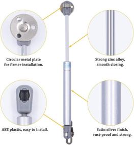 img 2 attached to 🔧 KONIGEEHRE Gas Strut Lift Support: 6-Pack 100N/22.5LB with Hardware for Cabinets, Storage Boxes, etc.