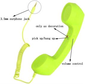 img 2 attached to 📱 Vintage Retro CellCase Handset Receiver for iPhone iPad Mobile Phones - Green