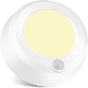 img 4 attached to 💡 Cordless Ceiling Light with Motion Sensor - BIGMONAT: Battery Operated LED Motion Shower Light, Super Bright 300 Lumens for Overhead Accent Wall Ceiling, Ideal for Shower, Hallway, Corridor, or Corner