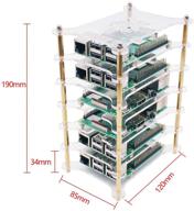 📦 yahboom raspberry pi cluster case: 6-layer acrylic clear box enclosure (without raspberry pi) logo