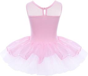 img 3 attached to IEFiEL Sequin Chiffon Leotard Dress for Active Girls' Clothing