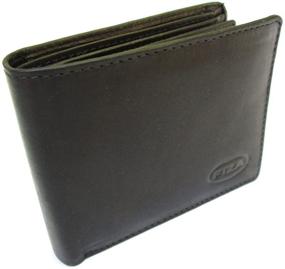 img 4 attached to 👜 Premium Leather Bifold Wallet - Deluxe Cowhide Design