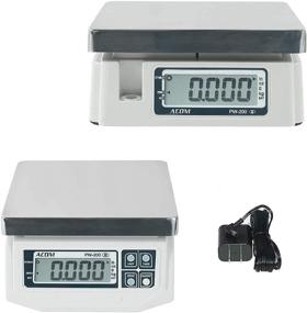 img 4 attached to 📈 VisionTechShop ACOM PW-200: Dual Display Portion Control Scale with 60lb Capacity - NTEP Legal for Trade