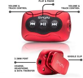 img 1 attached to SYRYN Swimbuds Flip Bundle: 8 GB Waterproof Music Player, iTunes Compatible (No Apple Music)