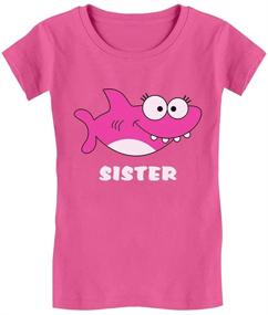 img 4 attached to 🦈 Adorable Shark Shirt for Big Sister: Perfect Gift for Infant Girls!