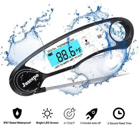 img 3 attached to Juseepo Digital Instant Thermometer Waterproof Kitchen & Dining