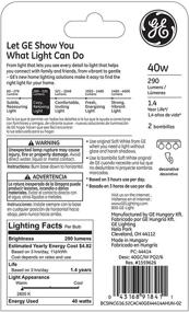 img 2 attached to 💡 GE Lighting 44414 - 290 Lumens Candelabra Bulb