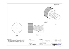 img 1 attached to Stainless Knurled Oversized Threaded Threads