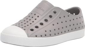 img 4 attached to 👟 Детские кроссовки Native Shoes Jefferson в цвете Pigeon Grey/Shell White 5M US Big Kid - Легкие и стильные!