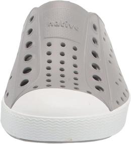 img 3 attached to 👟 Детские кроссовки Native Shoes Jefferson в цвете Pigeon Grey/Shell White 5M US Big Kid - Легкие и стильные!