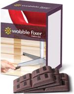 wobble fixer metric usa shims: 48 pcs/set of 12 flexible furniture levelers for restaurant tables - stackable & customizable! logo