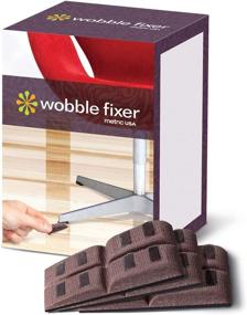 img 4 attached to Wobble Fixer Metric USA Shims: 48 PCS/Set of 12 Flexible Furniture Levelers for Restaurant Tables - Stackable & Customizable!