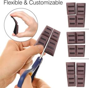 img 1 attached to Wobble Fixer Metric USA Shims: 48 PCS/Set of 12 Flexible Furniture Levelers for Restaurant Tables - Stackable & Customizable!