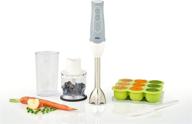 🔪 braun multiquick 5 maker and hand blender: powerful 350 watt, dual speed, and patented technology - complete set with beaker, whisk, 2-cup chopper, baby food freezer tray, and spatula логотип