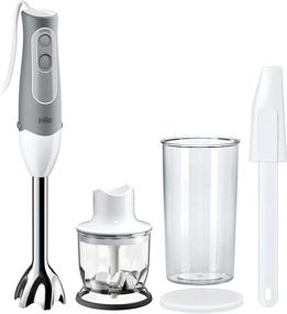 img 3 attached to 🔪 Braun MultiQuick 5 Maker and Hand Blender: Powerful 350 Watt, Dual Speed, and Patented Technology - Complete Set with Beaker, Whisk, 2-Cup Chopper, Baby Food Freezer Tray, and Spatula