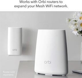 img 2 attached to NETGEAR Orbi Wall-Plug Whole Home Mesh WiFi Satellite Extender - enlarges your Orbi router's reach by 1,500 sq. feet, delivering speeds up to 2.2 Gbps, AC2200 (RBW30)