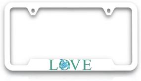 img 4 attached to 🐢 Turtles of The Sea License Frame - 1 Piece - High-Quality UV Printed Plastic