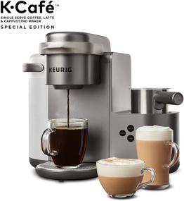 img 3 attached to ☕ Keurig K-Cafe Специальный выпуск кофеварка с молочным взбивателем, подходит для посудомоечной машины, способность приготовления латте и капучино, никель - включает возможность приготовления эспрессо и совместимость с кофейными капсулами K-Cup