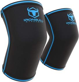 img 4 attached to 💪 Iron Bull Strength Elbow Sleeves 5mm (1 Pair) - Advanced Elbow Support for Weightlifting, Weight Training & Powerlifting - Top Compression Straps - for Men and Women