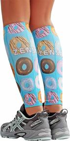 img 1 attached to 🏃 Zensah Leg Compression Sleeves for Runners - Prevent Shin Splints, Calf Compression Sleeve for Men and Women