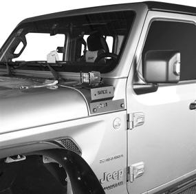 img 3 attached to Держатель кубических светодиодных фар "Cowl Pillar Pod Windshield" для Jeep Wrangler JL - u-Box для 2018-2021.