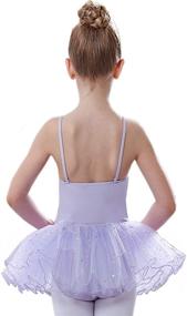 img 3 attached to 🩰 Skirted Camisole Dance Leotard: Girls' Ballet Clothing for Active Performances