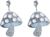ruizhen acrylic twinkle mushroom earrings logo