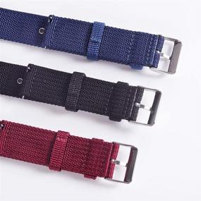 img 1 attached to Canvas Fabric Ballistic Watch Bands