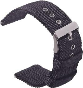 img 4 attached to Canvas Fabric Ballistic Watch Bands