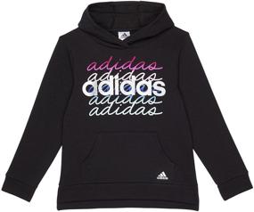 img 1 attached to Оставайтесь теплыми и стильными с флисовым свитером Adidas Event21 угольного цвета для девочек.