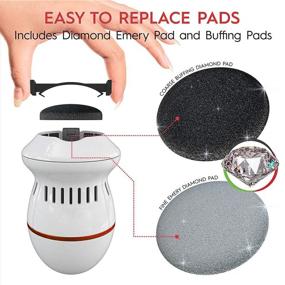 img 1 attached to CITYT Electric Foot Callus Vacuum Remover: Professional 7 Piece Set for Easy and Effective Treatment of Dead, Hard, Cracked, and Dry Skin