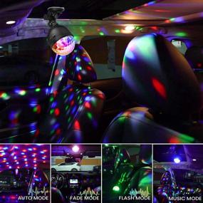 img 2 attached to SOLMORE Disco Ball Lights: Portable Car USB Party Lights with Remote Control, 12 Colors, Battery Operated Strobe Lamp - Perfect for Home Room Parties, Kids Birthdays!