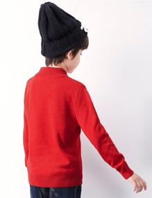 img 1 attached to 🎅 BYCR Smile Christmas Pullover Sweater: Festive Boys' Clothing for the Holidays!