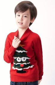 img 3 attached to 🎅 BYCR Smile Christmas Pullover Sweater: Festive Boys' Clothing for the Holidays!