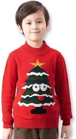 img 4 attached to 🎅 BYCR Smile Christmas Pullover Sweater: Festive Boys' Clothing for the Holidays!