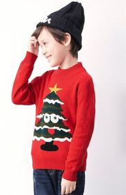 img 2 attached to 🎅 BYCR Smile Christmas Pullover Sweater: Festive Boys' Clothing for the Holidays!