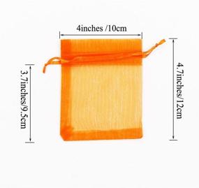 img 2 attached to Colorful and Elegant SumDirect Organza Gift Bags for Wedding Party Favors – Pack of 100