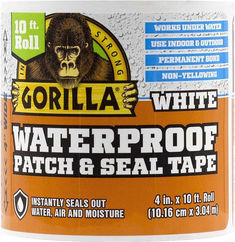 gorilla waterproof patch seal white logo