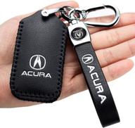 🔑 premium leather car key fob cover case for acura cdx nsx rdx rlx tlx tlx-l – smart remote holder & protector logo