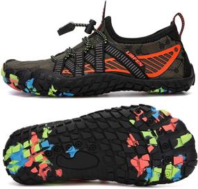 img 4 attached to UBFEN Barefoot Sports Lightweight Toddler Boys' Shoes for Outdoor Activities