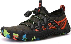 img 3 attached to UBFEN Barefoot Sports Lightweight Toddler Boys' Shoes for Outdoor Activities