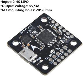img 1 attached to 🚁 Crazepony Sunrise Micro F3 Flight Controller: 5V 3A BEC, Support 2S 3S 4S Lipo - Ideal for 90mm FPV Racing Drone Quadcopter