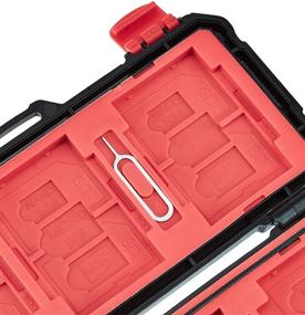 img 3 attached to 📸 Memory Card Carrying Case Holder - Amazon Basics, 24 Slots for SD and Micro SD Cards